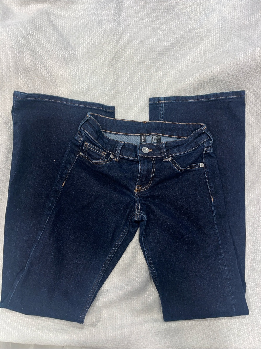 H&M Dark Blue Bootcut Stretch Jeans